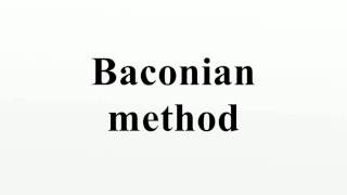 Baconian method [upl. by Maryann]