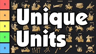 AoE4 Unique Unit Tier List 2024 NEW Civs Included [upl. by Auqinaj]