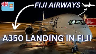 Fiji A350 NIGHT LANDING  in Nadi 4K [upl. by Had]