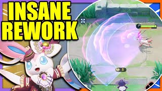 HYPER VOICE covers the entire PATH SYLVEON REWORK  Pokemon Unite [upl. by Ilak]