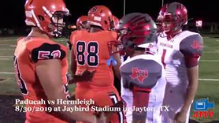 Football Highlights Hermleigh vs Paducah 8302019 [upl. by Akiaki]