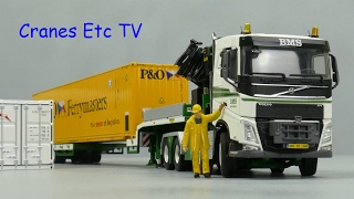 WSI Volvo FH4  Palfinger BMS  Containers by Cranes Etc TV [upl. by Judah]