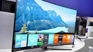 Samsung Tizen OS TV Demo auf CES 2015 4K Deutsch [upl. by Nesyaj986]