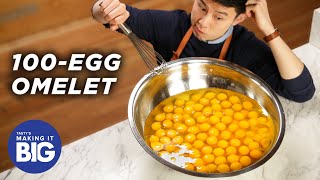 I Made A Giant 100Egg Omelet • Tasty [upl. by Nomor]