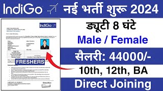 Airport job vacancy 2024  Indigo recruitment 2024  indigo new vacancy  Jobvalley [upl. by Torrlow]