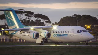 BEST OF BAe146  Adelaide Airport Plane Spotting [upl. by Mikkel]