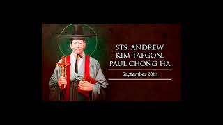 SEPTEMBER 20TH ST ANDREW KIM TAEGON amp COMPANIONS [upl. by Fritzsche]