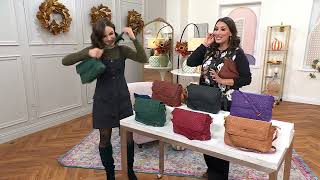 American Leather Co Heritage Leather Summers Woven Crossbody on QVC [upl. by Notnilk]