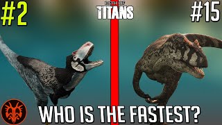 All 30 Official Dinos Ranked SLOWEST to FASTEST  Path of Titans [upl. by Aiki]