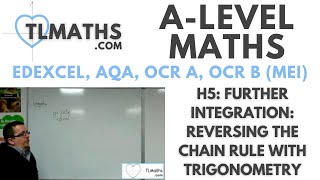 ALevel Maths H505 Further Integration Reversing the Chain Rule with Trigonometry [upl. by Aurore]