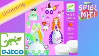 Prinzessin Knete von Djeco  Prinzess selber kneten  Vorstellung und unboxing [upl. by Opal]