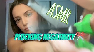 ASMR CaseirinhoRemovendo sua energia negativa 🍃 Plucking negativity Hands movement ASMR visual [upl. by Wolenik]