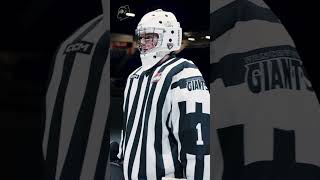 Attention Giants fans Its Referee Appreciation Night wearing these jerseys all game long 🖤🤍 [upl. by Nalaf245]