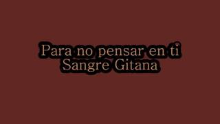 Sangre Gitana Para no Pensar en ti [upl. by Savil53]