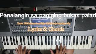 Panalangin sa pagiging bukas palad Chords amp Lyrics Holy Mass Songs [upl. by Hgielrak]