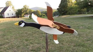 How to make Best diy Whirligig Flying Goose two propeller Wind Spinner Part One [upl. by Amice]