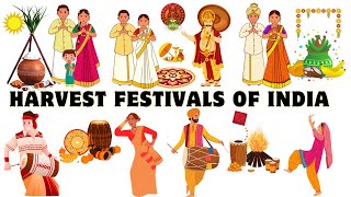 Harvest festival names  Harvest festivals of India  Indian harvest festival list  State festival [upl. by Damour]