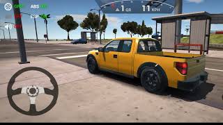 Revo Rocco Driving  Toyota Revo offroad driving  Yellow Hilus Toyota Revo driving simulator game [upl. by Tneicniv]