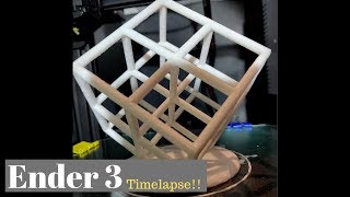 Ender 3 Time Lapse  Lower Lattice Cube [upl. by Innor394]