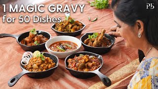 Magic Gravy I 1 Gravy for 50 dishes I All Purpose Gravy I 1 मसाले से बनाएँ 50 डिश I Pankaj Bhadouria [upl. by Steinman]