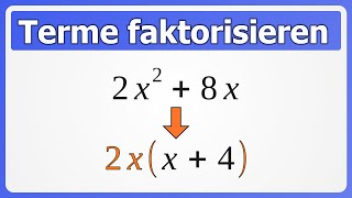 Faktorisieren aka Ausklammern von Termen [upl. by Tess]