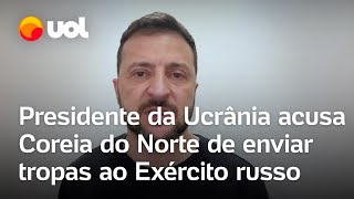 quotVemos uma aliança crescente entre a Rússia e regimes como o da Coreia do Nortequot diz Zelensky [upl. by Savory]