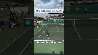 Why did he lose this point⬇️🎾👀 tennis tennismatch atp d1 collegetennis tennisplayer [upl. by Matthew]