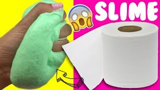 PROBANDO SLIME 💦 CON PAPEL DE BAÑO SIN PEGAMENTO [upl. by Trygve]