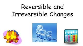 Reversible and irreversible changes  Examples of reversible and irreversible changes educational [upl. by Elleret]