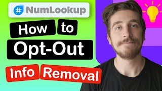 How to OptOut amp Remove Information from NumLookup [upl. by Nosduj]