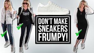 5 Ways to Style Your Sneakers Over 40 Without Looking FRUMPY [upl. by Treacy612]