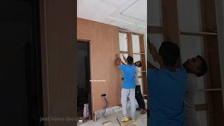 wall panelling process woodworkiing furnituredesign shortvideo [upl. by Ettennod]