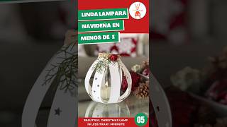 Lindo Candelabro Navideño en Menos de 1 manualidadesdenavidad christmascraft viralcrafts [upl. by Aitropal]