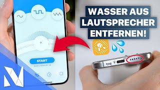 Wasser aus iPhone Lautsprecher amp AirPods entfernen Clear Wave Sound  NilsHendrik Welk [upl. by Gunzburg]