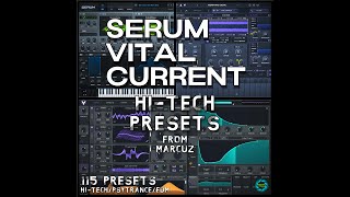 Hitech Psytrance SamplePreset Pack  115 Presets  Serum Vital Current  Hitech Psy Tutorial [upl. by Ellesirg]