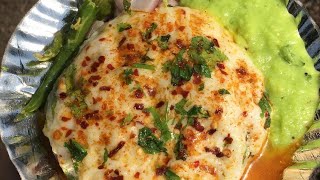 Spicy Onion Cheese Surti Locho in Surat  Gujarati Recipe  Surat Street Food  Street Food Of India [upl. by Rehpotsrhc]