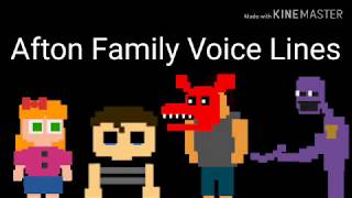 Afton Family Voice Lines  Gacha FNaF old [upl. by Bridget]