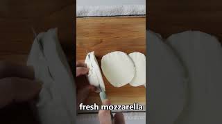 how burrata is different from fresh mozzarella shorts burratacheese food [upl. by Neelyaj581]