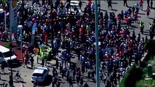 Antiviolence protesters march in Chicago [upl. by Webber369]