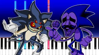 Friday Night Funkin  VS Majin Sonic x Sonic Exe  Chaotic Endeavors Piano Tutorial [upl. by Einnod10]