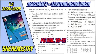 Pembahasan Soal PG Asesmen 1 Bab Asam Basa  Intan Pariwara [upl. by Ayanahs]