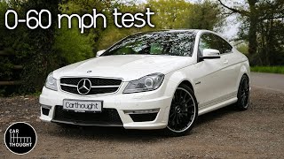 C63 AMG 060mph tested in all modes [upl. by Erdnassac]