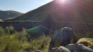 Wild Camping in the Howgill Fells  Yorkshire Dales  5th August 2016 [upl. by Leban]