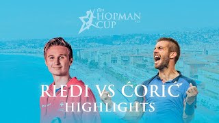 Hopman Cup Mens Final Borna Ćorić vs Leandro Riedi [upl. by Candice]