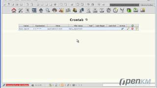 OpenKM  crontab example  spanish [upl. by Elfie]