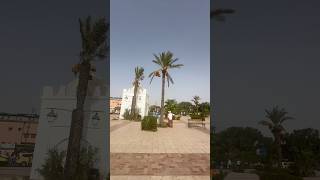 On our tour in Marrakech we passed by the beautiful Mosque de la Koutoubia morocco marrakech [upl. by Cody]