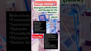 Drugeducation Emergency Drugs list NICUmedicalstudent paediatrics clinicalpharmacy [upl. by Windsor]