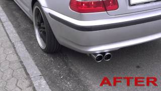 BMW E46 318I Valvetronic with Supersprints sports exhaust [upl. by Clo981]