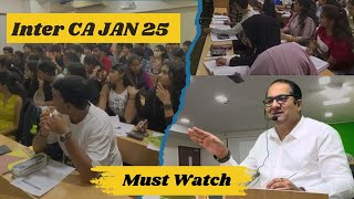 Inter CA Jan 25 Exam  Exam Schedule  Shesh Educare [upl. by Cayser]