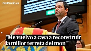 El alcalde de PATERNA lleva al SENADO una BANDERA valenciana con FANGO [upl. by Nanahs600]